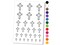 Cross Christian Church Religion Outline Temporary Tattoo Water Resistant Fake Body Art Set Collection